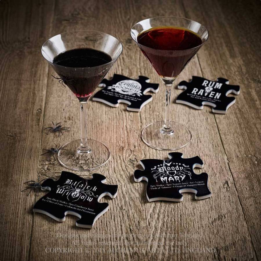 GOTHIC COCKTAIL Jigsaw Coasters (CJ1)