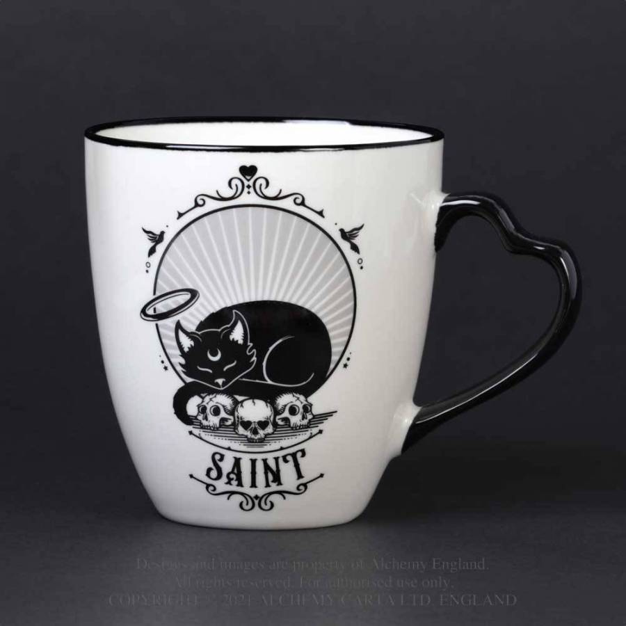 SAINT & SINNER DOUBLE SIDED COUPLE MUG SET (CM4)