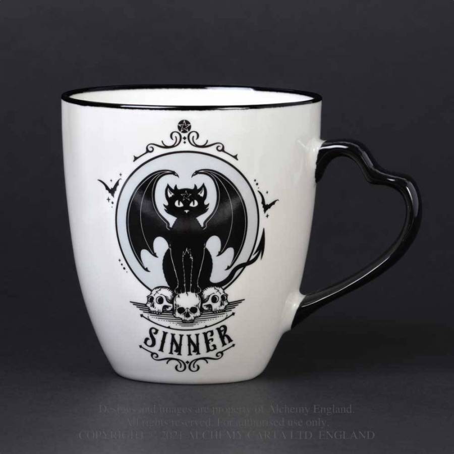 SAINT & SINNER DOUBLE SIDED COUPLE MUG SET (CM4)