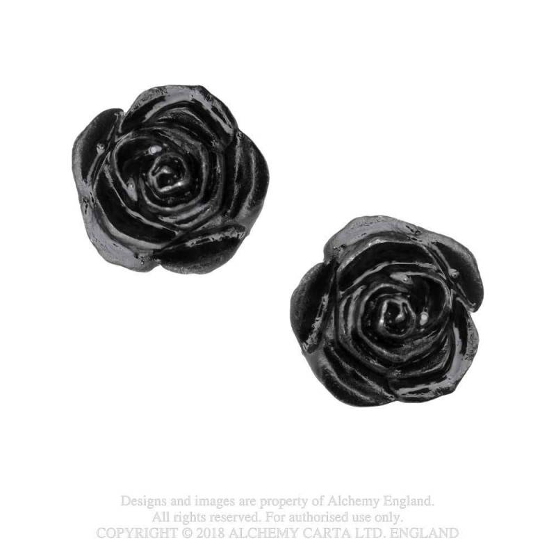 THE ROMANCE OF BLACK ROSE STUD (E339)