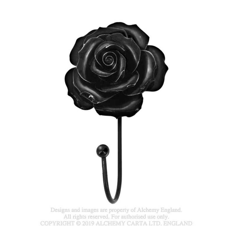 BLACK ROSE HANGER / TIE BACK (SCR1)