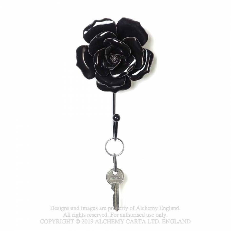 BLACK ROSE HANGER / TIE BACK (SCR1)