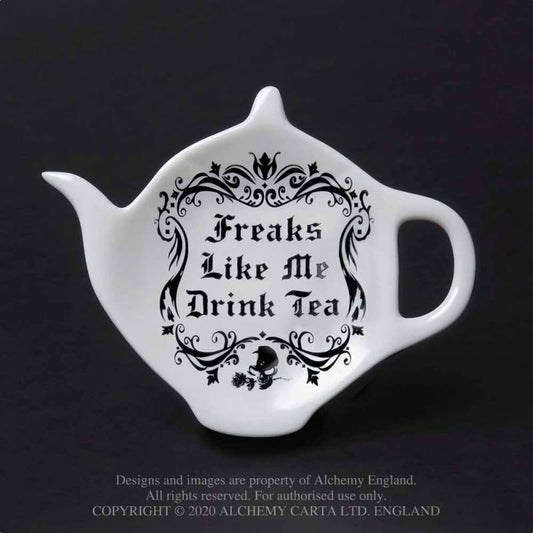FREAKS LIKE ME DRINK TEA: TEA SPOON HOLDER/REST (SR5)